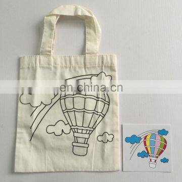 Chinese supplier new Products customized DIY coloring cotton bag