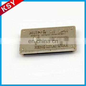 Custom Metal Garment Clothing Labels With Engraved Logo photo-2