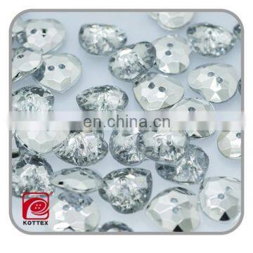 2 hole clear plastic acrylic buttons,heart shape acrylic crystal buttons,shoe accessories