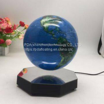 360 spining hexagon base magnetic floating levitate 6inch 7inch 8inch world globe for toys