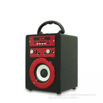 New Style K81 Wooden Bluetooth Speaker Cell Phone and Computer Portable FM Radio Speaker