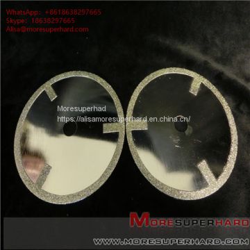 Electroplated diamond cutting discs have very sharp cutting performance and generate minimum heat  Alisa@moresuperhard.com