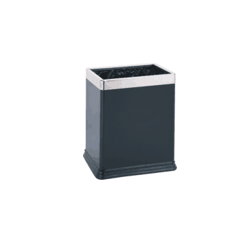 Rectangle metallic paint wastebin