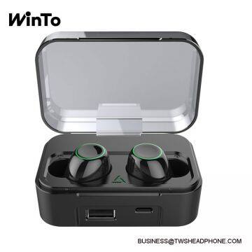 DE01 IPX7 waterproof bluetooth wireless earbuds, 3D stereo sound