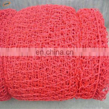 orange red knotted nets, protect net for snow field, ski resort safety net