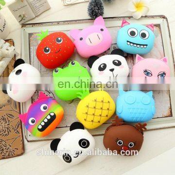 Fashionable Zipper Key Bag Korean Style Animal Cartoon Shape Silicone Coin Purse photo-2