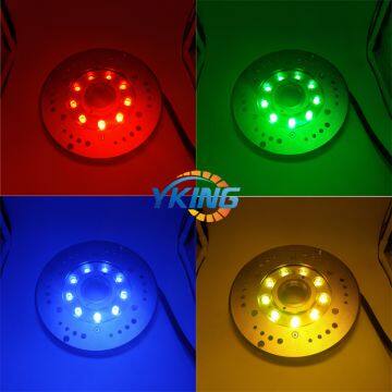 316L Stainless Steel 9W/27W Single Color/ RGBV+ IP68 Waterproof LED Underwater Light for Fountain photo-5