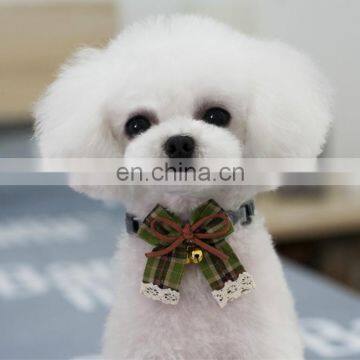 Noble Princess Wind Pet Bow Tie Texture Pet Collar With Bell