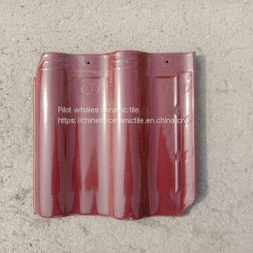 Red Clay Interlcoking Roof Tile Glazed Villa Ceramic Tile for Sale