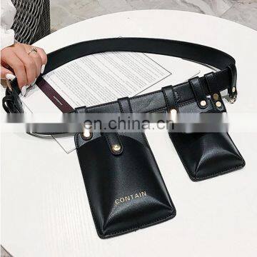 TWOTWINSTYLE PU Leather Belts High Waist Vintage Fashion New 2020 Summer photo-5