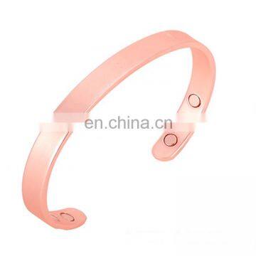 Blanks Copper Bracelet Health Benefits Magnetic Pure Copper Bangle photo-2