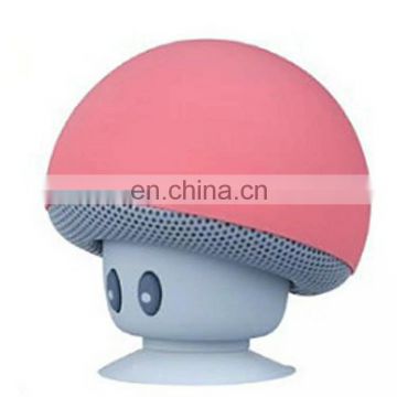 Wireless Bluetooth Waterproof Mushroom Speaker with Suction Cup Audio Cell Phone Holder Speaker