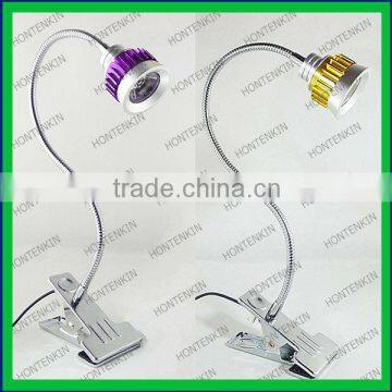 1W flexible bedside gooseneck led light