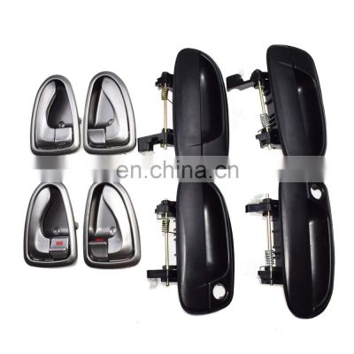 New Black Outside Silver Inside Door Handles Set 8PCS For Hyundai ACCENT 00-06