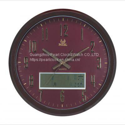 Wholesale Large Size LCD Quartz Wall Clock/LCD Clock With Daytime/Month/Year/ photo-4