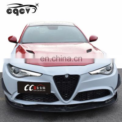 Body kit for Alfa Romeo front bumper wide fenders carbon fiber front lip rear diffuser side skirts and trunk/wing spoiler