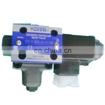 YUKEN BSG-03-2B3B-D24-N1-4680 hydraulic solenoid relief valve S-BSG-03/06/10-2B3A/2B3B/2B2B/2B2/3C2/3C3-A240/A100