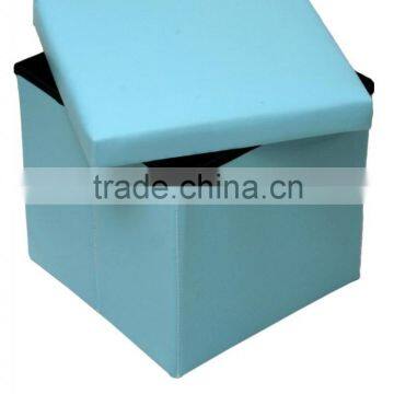 Large Capacity Decorative Collapsible Storage Ottoman photo-3