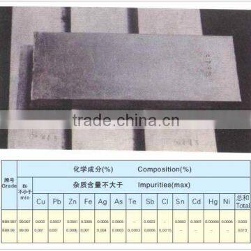 High Pure Rare Earth Chinese Metal Bismuth Ignot 99.99% Factory Price
