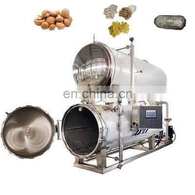 High pressure horizontal mushroom sterilizer