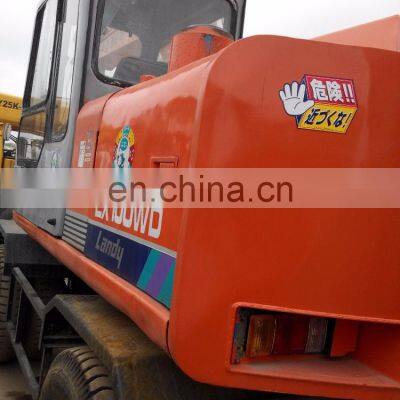 low price Hitachi EX100WD wheel excavator good condition for sale