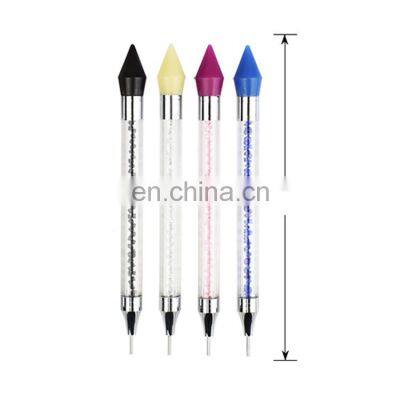 New Design Nail Art Picker Nail Art Dual-ended Dotting Pencil Wax Head Pick Up Rhinestone Picker photo-3