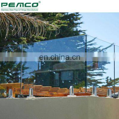 China balustrade suppliers low price deck handrail glass railing