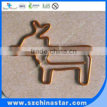 PET coated iron wire cute sheep paper clips