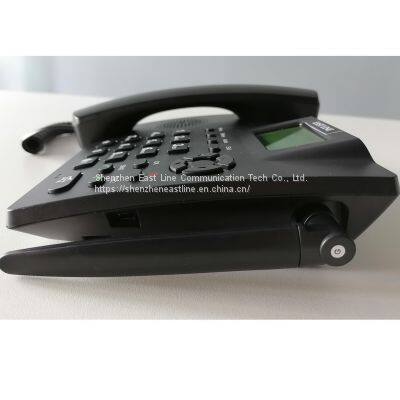 Fixed Wireless Phone 4G Desktop Telephone Support GSM 850/900/1800/1900MHZ SIM Card Cordless Phone With Antenna Radio Alarm Clock SMS Funtion for House Home Call Center Office Company Hotel photo-3