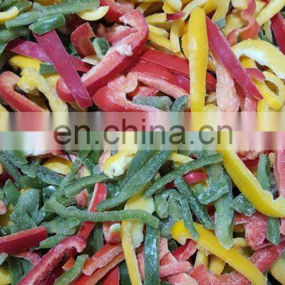Sinocharm BRC-A Approved IQF Tri-Color Pepper Mix Slice Frozen Bell Pepper photo-2