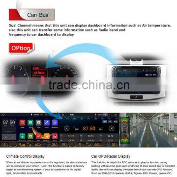 Quad-Core RK3188 A9 10.1" Pure Android Capacitive 1024x600 Car Radio Stereo for Android VW Santana GPS 3G WIFI CANBUS