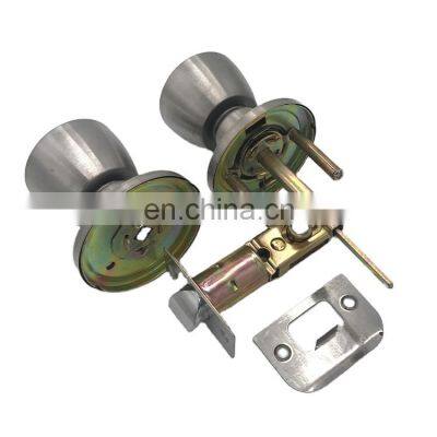 2020 New USA Market Standard 2 Level Iron Security Knob Night Latch Rim Handle Door Lock With 3 Brass Bolt photo-2