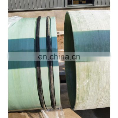 High quality GRP underground glass fiber gre winding frp process pipe Production factory