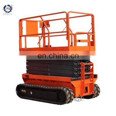 Electric scissor lifts self moving aerial work platform/ mobile hydraulic lift