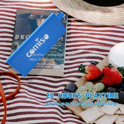 COMISO IPX7 Waterproof Bluetooth Speakers With 10W Loud Sound, 24H Playtime, 100Ft Wireless Range, Support Handsfree Call, TF Card, Portable Outdoor Speaker for Travel photo-2