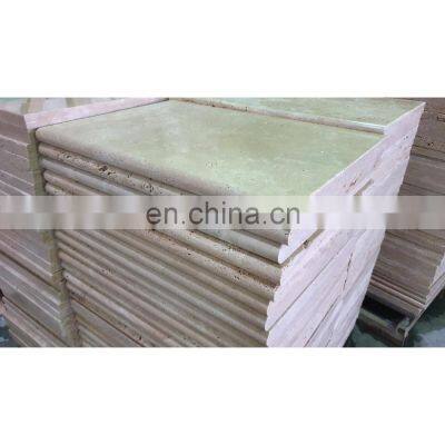 New Arrival Model Natural Beige 30mm Travertine For Pool Coping Honed Made in Turkey cut to size CEM-T-01