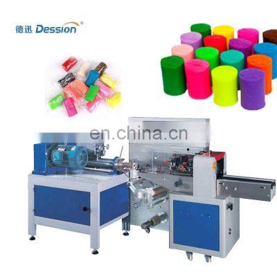 Automatic Pillow Plasticine packing machine and play dough packing machine price