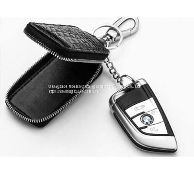Crocodile Men's Key Bag Crocodile Leather Waist Hanging Shockproof Key Bag Car Remote Control Protective Sleeve Tide photo-3