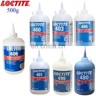 500g Loctiter 401 403 406 416 460 480 495 496 Super Glue Quick Instant Drying Adhesive Metal wood quick drying glue