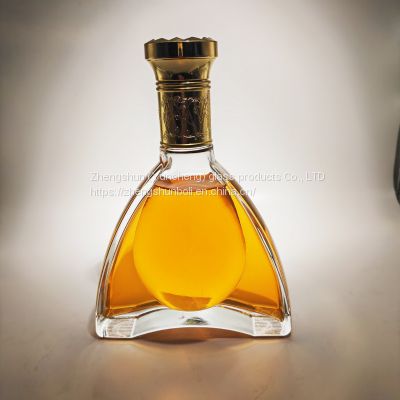 Factory batch crystal white glass bottles wine bottles decanter sealed glass bottles made in China