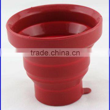 Durable Soft and Flexible Candy Color Silicone Collapsible Cup