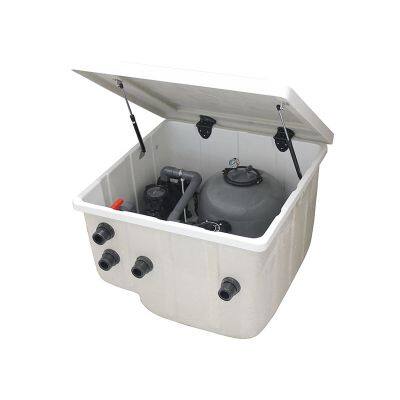 Pikes Outdoor Swimming Pool Sand Filter Water Pump PH&ORP Water Quality Controller Fiberglass Filtration System inground Pools