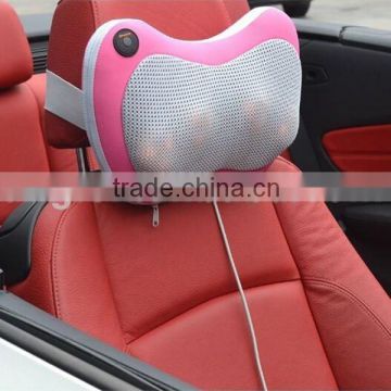 Pink Car Massage Cushion for Neck and Back Massage