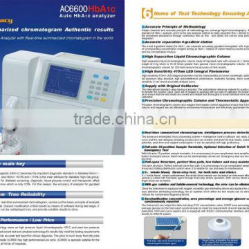 Automatic Glycated Hemoglobin HbA1c Analyzer AC6600,medical equipments China