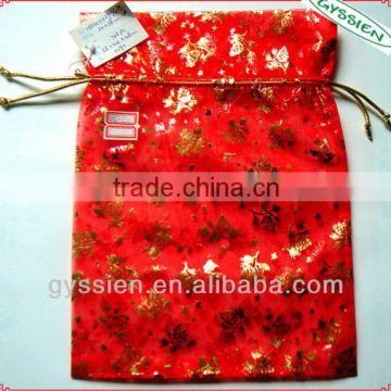 fashion indian wedding custom satin gift pouch