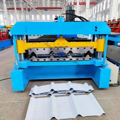Full Automatic Roofing Tile IBR Metal Sheet Roof Panel Tile Making Roll Forming Machine for Making Roof Sheets photo-2