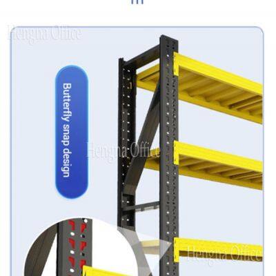 Durable Commercial Metal Shelving System With High Load Capacity, Adjustable Shelves and Laminated Boards for Factory photo-4