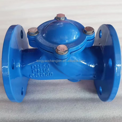 Factory Direct DIN3202 PN10 PN16 Ductile Iron GGG50 Cast Steel Flange Ball Type Check Valve Non Return Valve photo-2