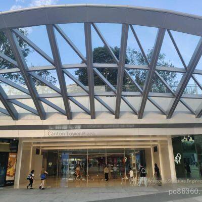 Производство и установка навесов из стекла 8+1.14pvb+8, крыши из изоляционного стекла 10+12a+10, стеклянных фасадов по фиксированной цене 699 юаней с местной послепродажной службой поддержки