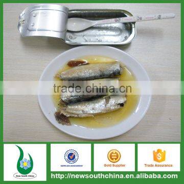 Chinese Canned Sardines In Vegetable Oil